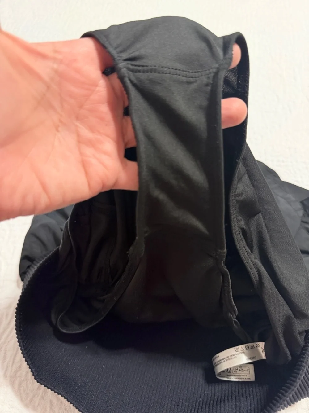 Free People Black Layered Athletic Shorts with Wide Rib Waistband - Picture 4 of 7